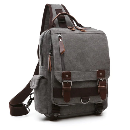 vintage Canvas Backpack Men Travel Back Pack Multifunctional Shoulder Bag for Women Laptop Rucksack School Bags Female Daypack