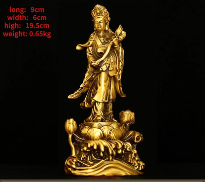 vintage Copper Western Three Saints  Amitabha Bodhisattva Guanyin Bodhisattva Home Offerings Pray for Blessings Buddha Statue