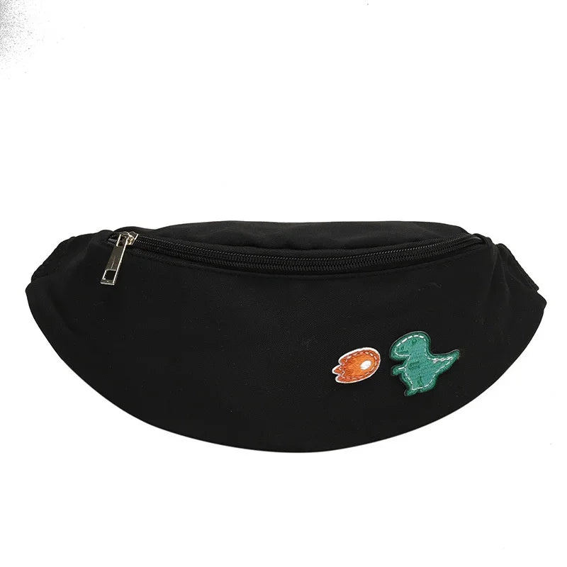 waist yellow mini Messenger Canvas Fanny Pack Fashion Street Money bag Women Men Corduroy Waist Bag 2024