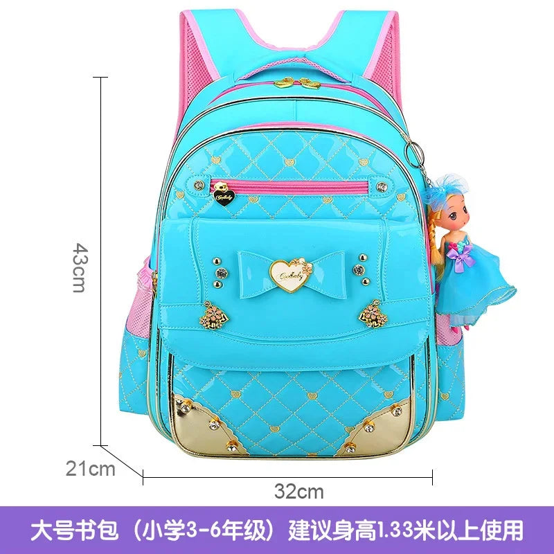 waterproof Children Bags for Girls Orthopedic Kids princess Backpack schoolbag Primary School backpack mochila