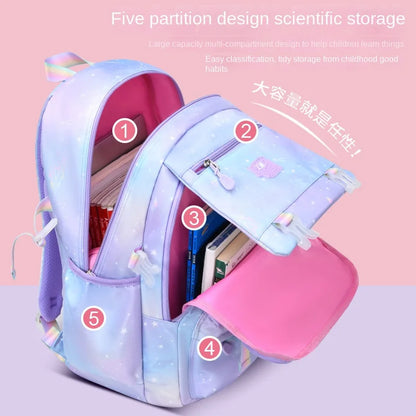 waterproof Children School Bag for Girls Primary princess school backpack Orthopedic Backpacks schoolbag kids Mochila Infantil