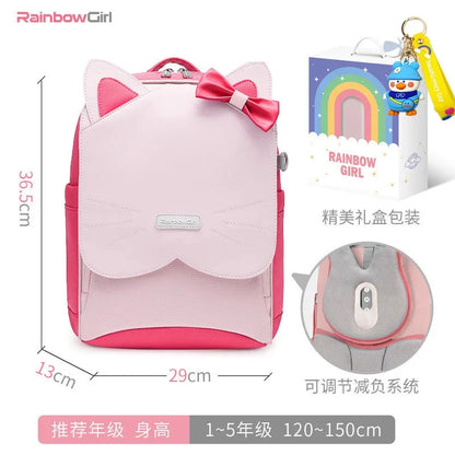 waterproof Children School Bags Girls Kids book bag Pu leather Primary Orthopedic school backpack schoolbag Mochila Infantil