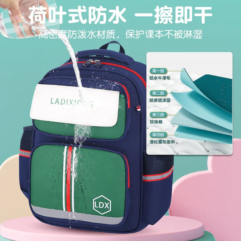 waterproof Children School Bags Girls boys Primary school backpack Orthopedic Backpack schoolbag kids book bag Mochila Infantil