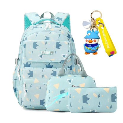waterproof Children School Bags for Girls Orthopedic Primary school backpacks 3 pcs schoolbags kids book bag Mochila Infantil