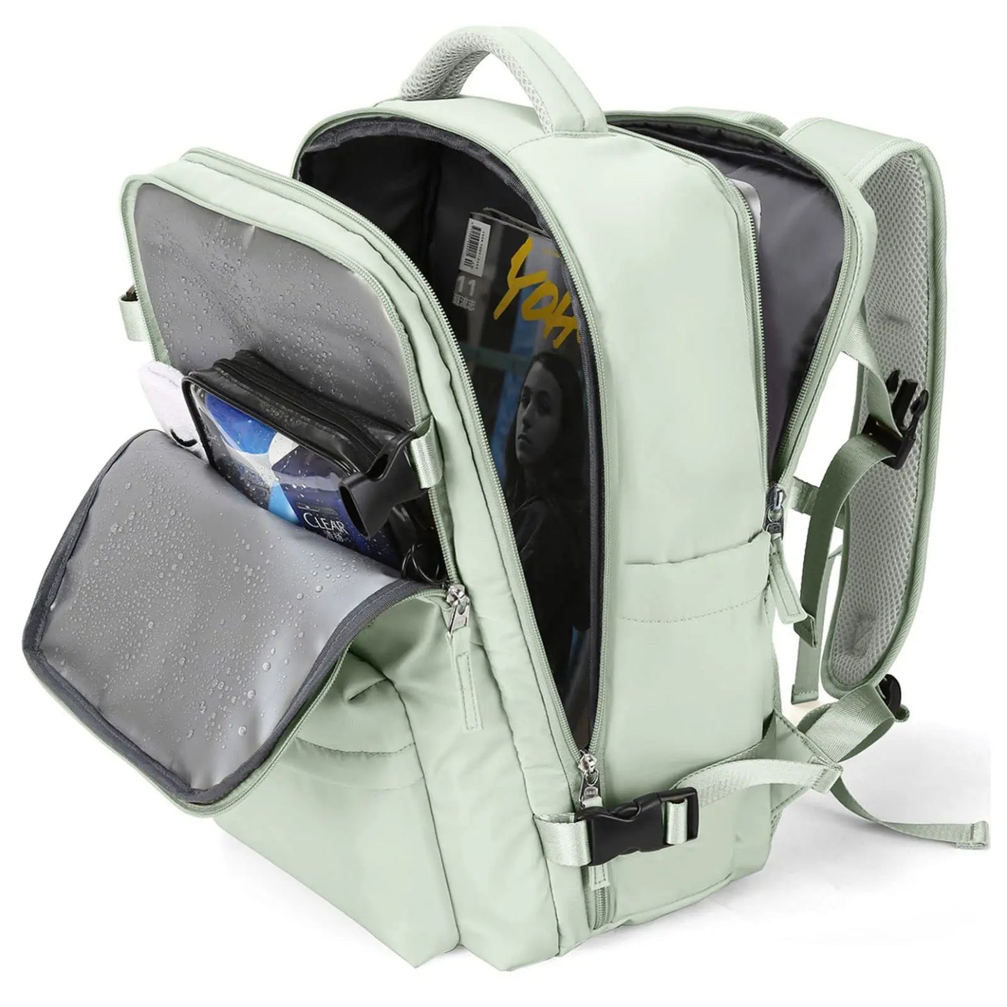 waterproof Lightweight Travel Backpack Bags Large Capacity Women's Multifunctional Suitcase USB Charging Woman airplane Luggage