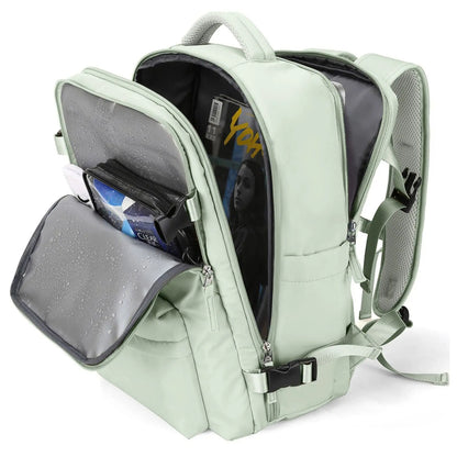 waterproof Lightweight Travel Backpack Bags Large Capacity Women's Multifunctional Suitcase USB Charging Woman airplane Luggage