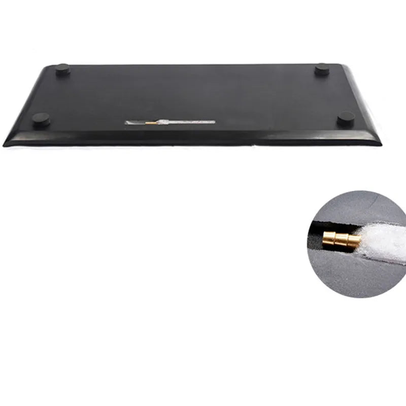 weighted heavy black stone tea tray boat shape creative tea table for kungfu tea set handmade serving tray Chinese word engraved