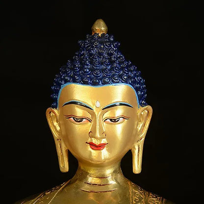 wholesale buddha statue #  TOP GOOD Tibetan Buddhism the Buddha FULL Gilding brass statue # HOME Talisman   Protection  33CM