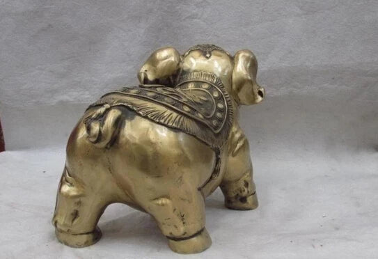 wholesale factory Chinese Brass Copper Feng Shui Wealth Money Hannaford Pig statue 25% off