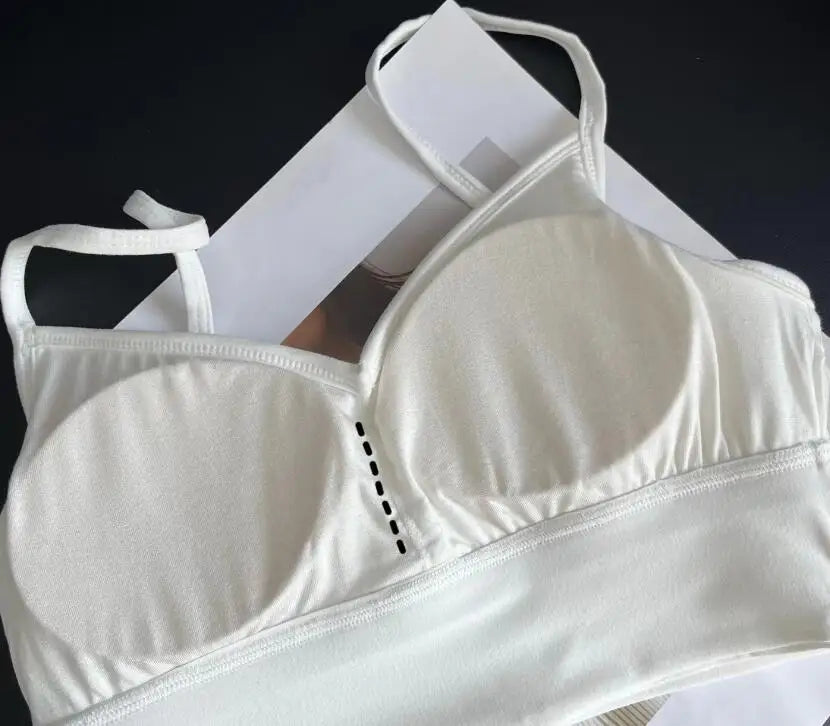 women Sporty Bra Fitnes Top Female Camisole Sportswear Naked Feeling Soft Gym Top