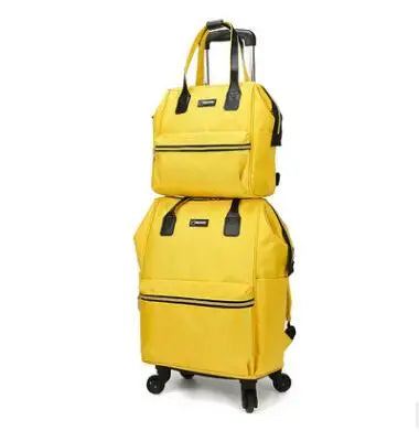 women Travel Luggage bag sets carry on hand luggage women rolling luggage women travel Trolley Bags on wheels wheeled backpack
