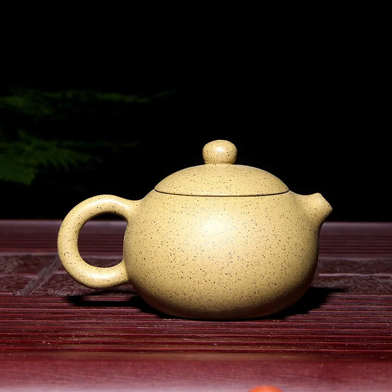 xishi tea pot marked real yixing zisha pot of tea Chinese tea pots purple clay duan clay zhu ni republic green clay pots 110cc
