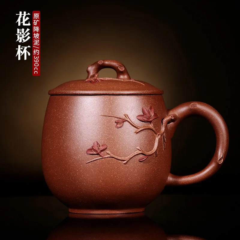 yixing purple sand cup pure manual cover cup tea cup female undressed ore custom lettering treasures decals tea sets
