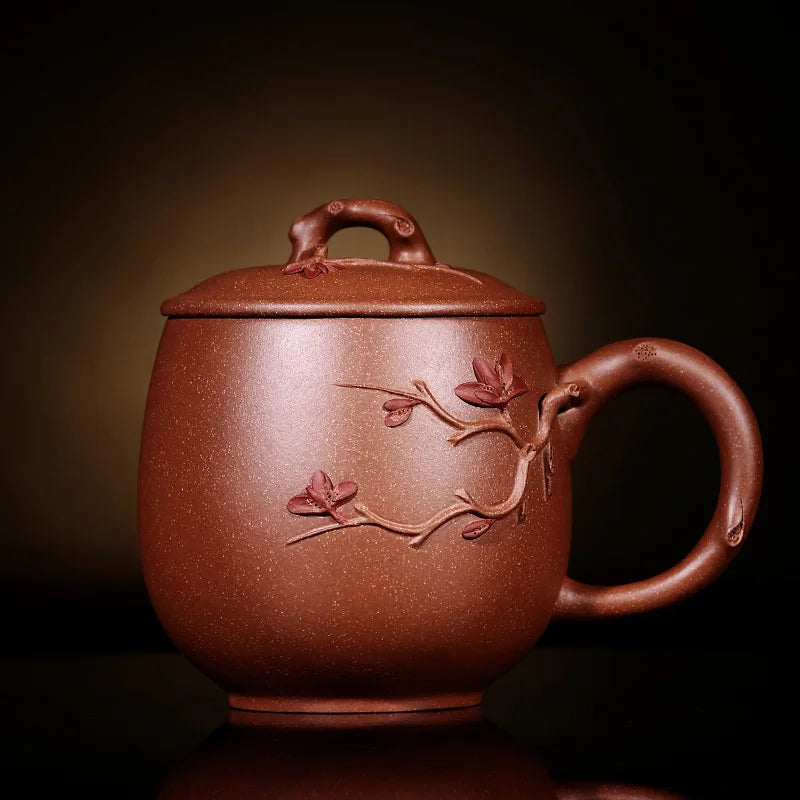 yixing purple sand cup pure manual cover cup tea cup female undressed ore custom lettering treasures decals tea sets