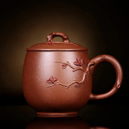 yixing purple sand cup pure manual cover cup tea cup female undressed ore custom lettering treasures decals tea sets