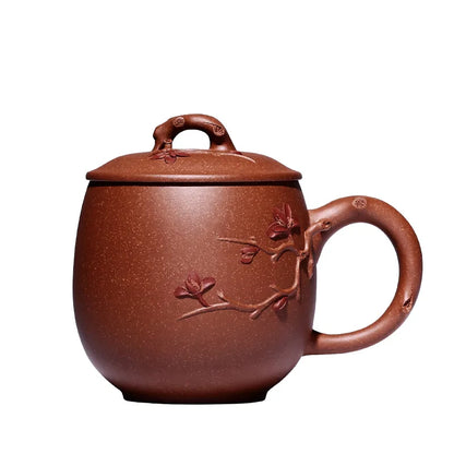 yixing purple sand cup pure manual cover cup tea cup female undressed ore custom lettering treasures decals tea sets