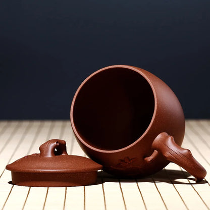 yixing purple sand cup pure manual cover cup tea cup female undressed ore custom lettering treasures decals tea sets