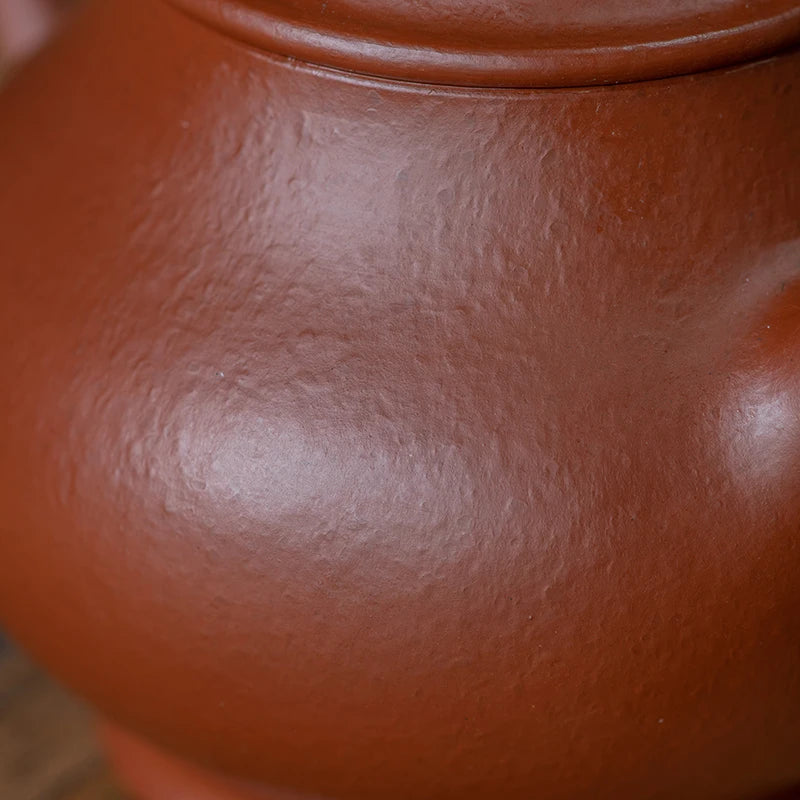 yixing recommended kung fu tea set undressed ore Zhao Zhuang dahongpao pear skin zhu mud pan pot of small capacity
