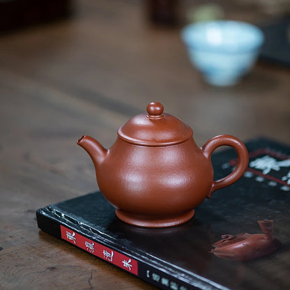 yixing recommended kung fu tea set undressed ore Zhao Zhuang dahongpao pear skin zhu mud pan pot of small capacity