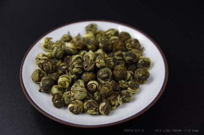 wholesale China JASMINE Flower Dragon Loose Leaf Green Tea Balls,long zhu,3 kg