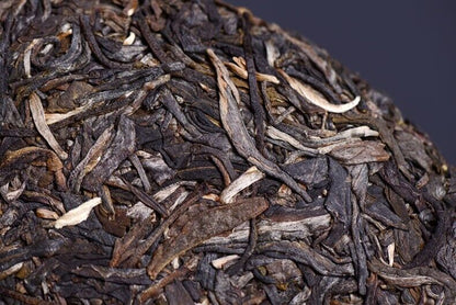 2019 Haiwan Old Comrade Sheng Pu-erh tee,Zhu Yuan Yu Run Puer Raw Pu er Tea 400g