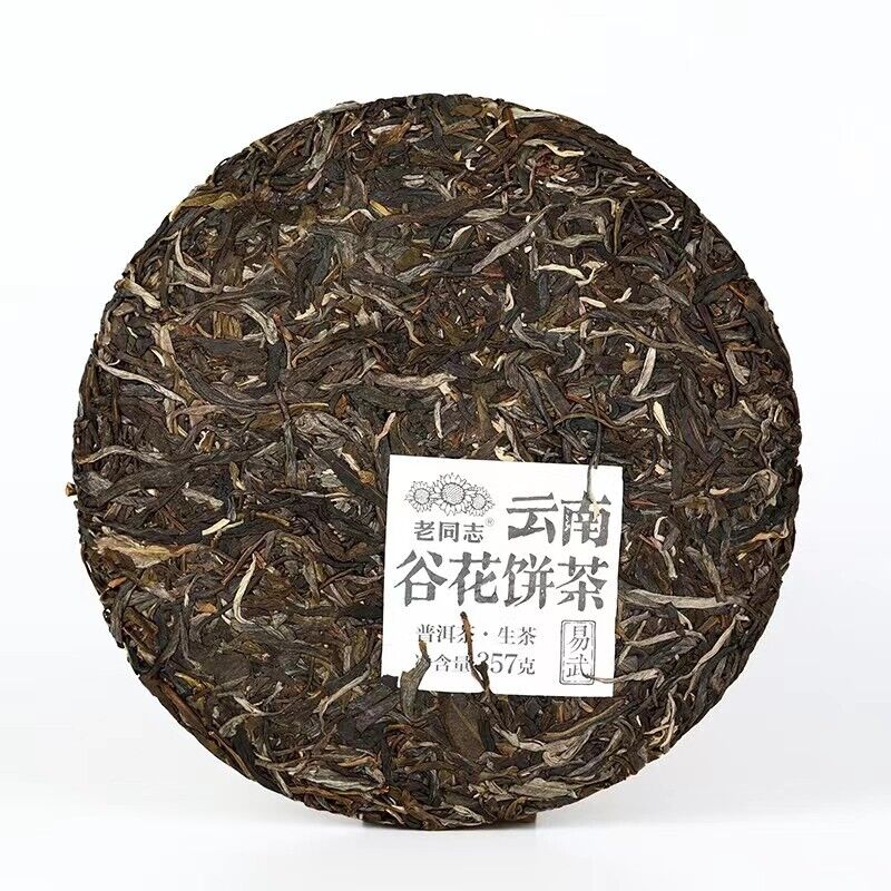 2021 China Haiwan lao tong zhi Yi Wu Gu Hua cha Puer Tea RAW 211 Pu'erh tee,357g